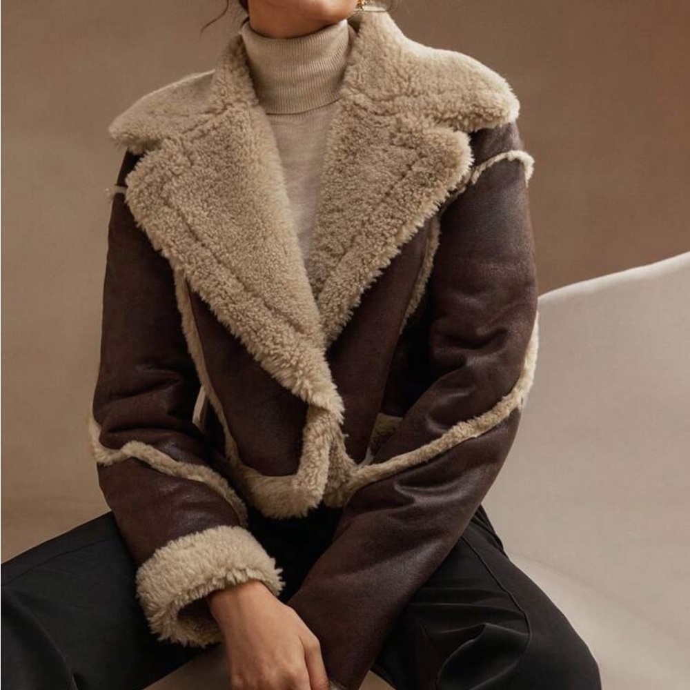 Turn-Down Collar Short Jacket